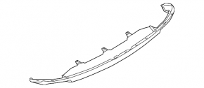 Rear bumper lip for Audi A6 C7 12-15 pre-restyling