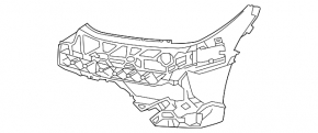 Right front bumper mount, inner frame, BMW 4 Series G22 G26 21-25
