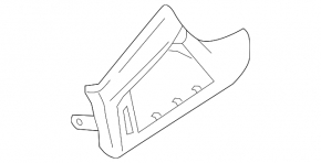 Left front panel trim for BMW 5 G30 17-20, walnut root wood, with backlight