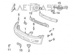 Right small front bumper bracket for Lexus IS200 IS300 99-05