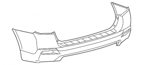 Rear bumper bare Toyota Highlander 11-13