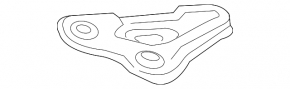 Rear subframe burr, front left, Toyota Rav4 16-18 hybrid AWD