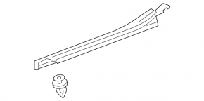 Seal wing hood-wing right Toyota Camry v55 15-17 usa