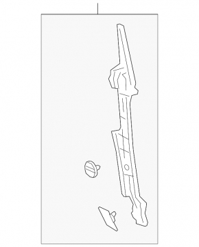 Wing seal door-wing right Toyota Camry v70 18-24