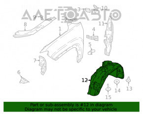 Front right mudguard Jeep Compass 17-25