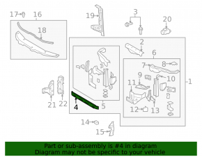 TV lower bar Lexus LX570 08-21