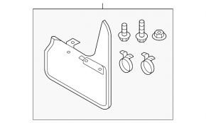Rear mudguards 2 pcs VW Beetle 12-19