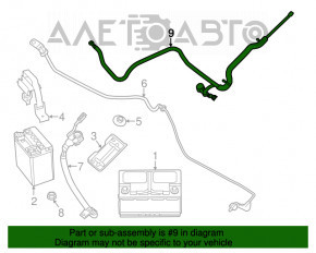 Wire from battery to generator Dodge Durango 11-12