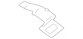 Mitsubishi Outlander 22-26 black inner rear right door handle cover