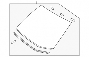 Nissan Versa Note 13-19 Windshield