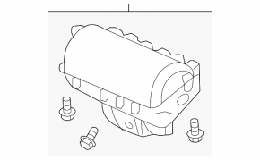 Airbag passenger in the dashboard Honda Insight 19-22