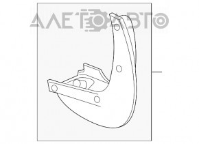 Mudguard front left Mini Cooper Countryman R60 10-16