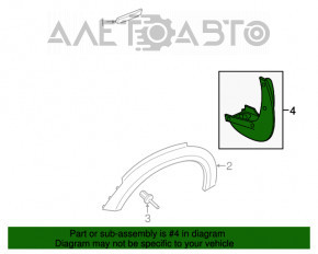 Mudguard front left Mini Cooper Countryman R60 10-16
