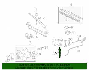 Washer reservoir neck Lexus GS350 GS450h 13-15
