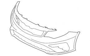 Bare front bumper Kia Optima 19-20 rest