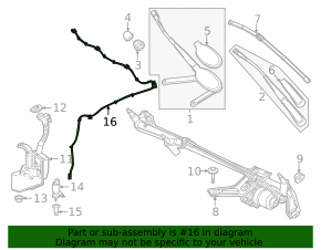 Mercedes X247 GLB 20-26 heated windshield washer nozzle circuit