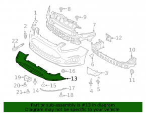 Front Bumper Guard for Ford C-Max MK2 13-18
