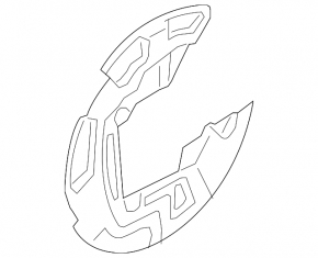 Brake Disc Cover Rear Left Ford Edge 15-18