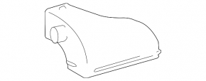 Air duct on the high-voltage battery side of the Toyota Camry V40 hybrid
