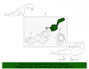 Steering column switch right Ford Ecosport 18-22