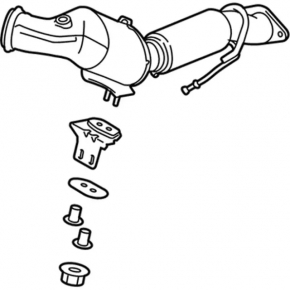 Downpipe with catalytic converter Lincoln MKC 15- 2.0T