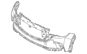 Naked front bumper for Mazda CX-50 23-26
