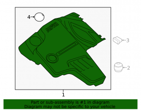 Engine Cover BMW X3 F25 13-17 2.0T