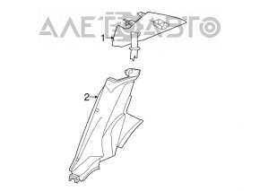 Rear pillar trim lower left Chrysler 200 11-14