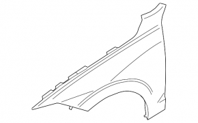 Front right wing Volvo XC60 18- steel