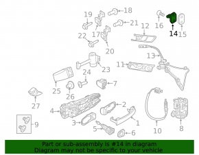 Front left door lock bracket for Audi E-Tron 19-23