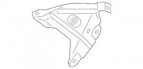 Right fender bracket on the BMW X1 F48 16-22 pillar