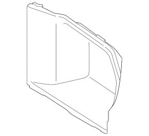 Arch trim right rear lower BMW 4 F36 15-20 Gran Coupe, black