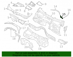 Hood seal right BMW 3 F30 12-18