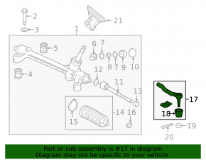 Steering tip right Honda HR-V 16-22