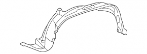 Front right fender liner for Toyota FJ Cruiser 2010-2011