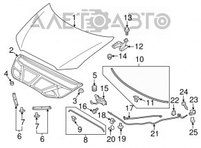 Hood Release Cable Mitsubishi Outlander Sport ASX 10-21