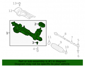 Steering rack Audi Q3 83A 19-25 electric