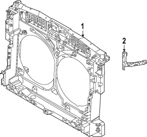 Nissan Pathfinder 22-25 radiator panel TV
