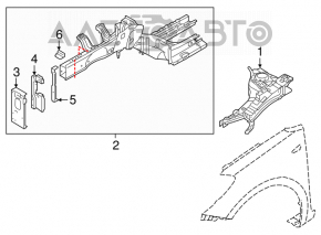 Front right quarter Kia Forte 4d 14-14 prerest