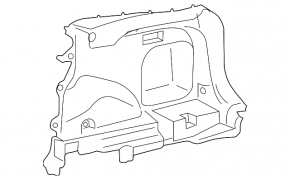 Arch trim right Toyota Rav4 19- black