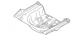 Trunk trough Kia Optima 16-20
