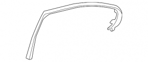 Door trim inner upper rear left Lexus IS250 IS350 06-13