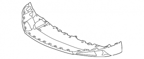 Front bumper lip for VW Touareg 11-14