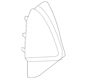 Dashboard cover side left Audi Q5 80A 18-24 gray