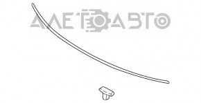 Front bumper seal Kia Optima 16-20 dorest bumper-hood