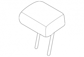 Kia Niro 23-26 rear center headrest, black leather