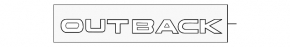 Emblem inscription Outback trunk door Subaru Outback 10-14