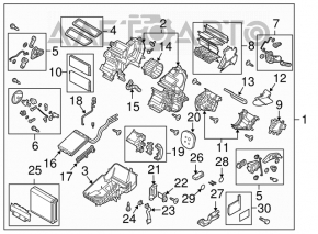 Heater assembly for Mazda3 MPS 09-11