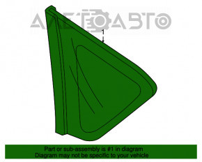 Side window left Mazda3 03-08 HB