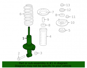 Front left shock absorber Infiniti QX56 QX80 10-20